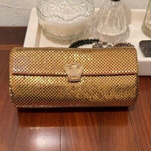 Vintage Mesh Gold Clutch Bag
